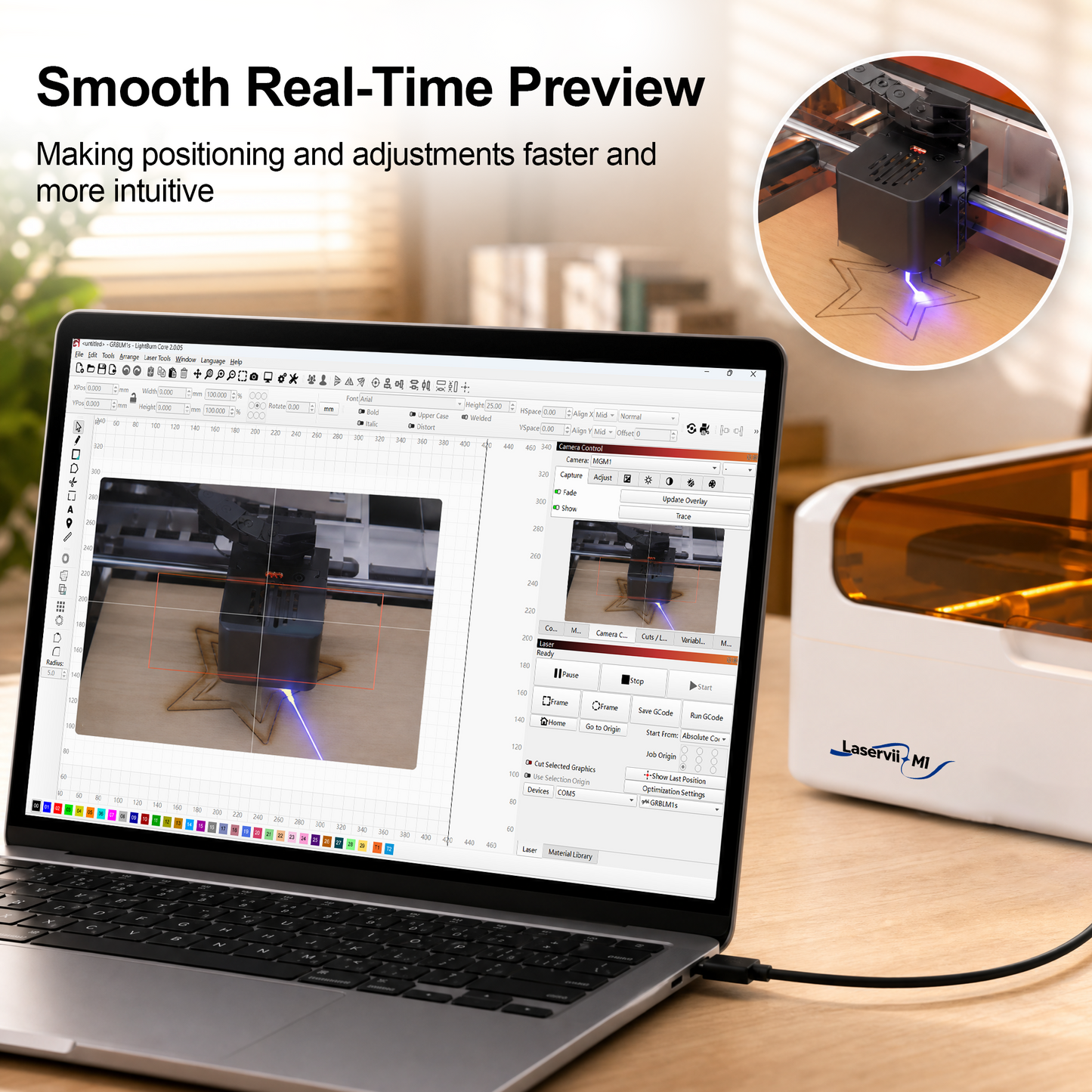 Laservii M1s Laser Engraver Camera Kit